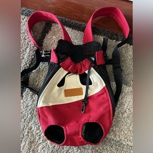 Pet holding backpack